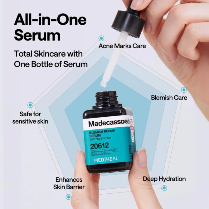 Mediheal Madecassoside 4 Mediheal Madecassoside Blemish Repair Serum Προσώπου για Ατέλειες 40ml – Καταπραϋντική Ενυδάτωση